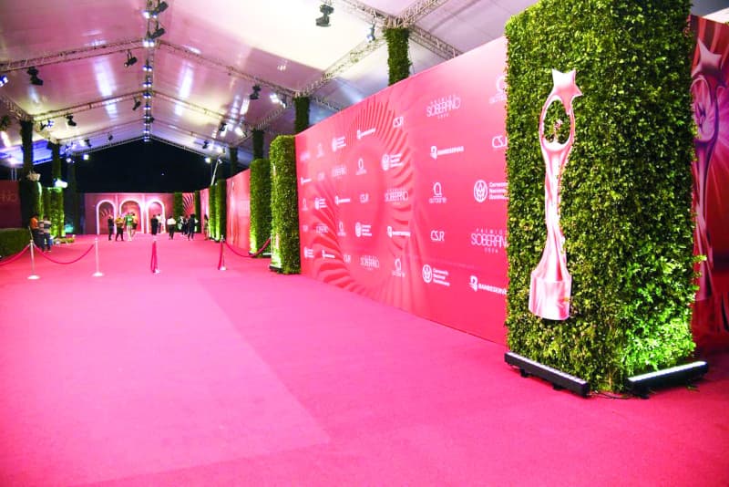 El Teatro Nacional se prepara con alfombra roja para recibir a las estrellas de los Premios Soberano