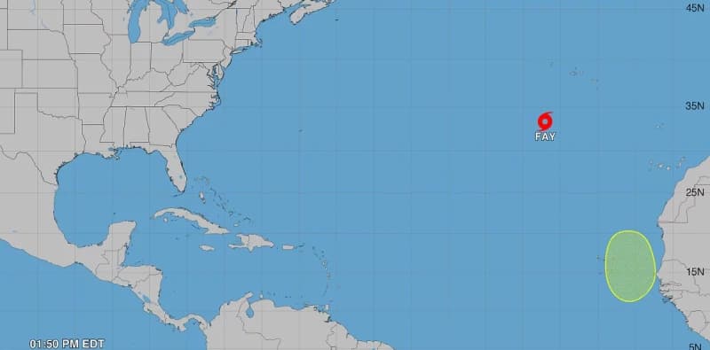 Tormenta tropical Gonzalo se forma en el Atlántico mientras Fay vuelve a fortalecerse